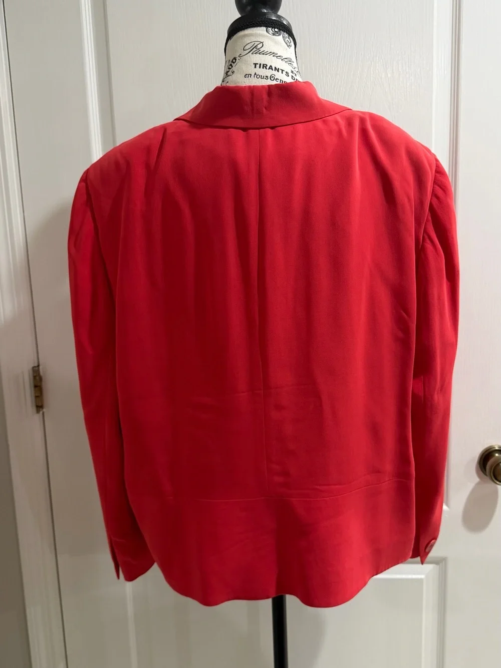 Classic Dana Buchman Red Tailored 3-Button Blazer Jacket & Tank Career Set